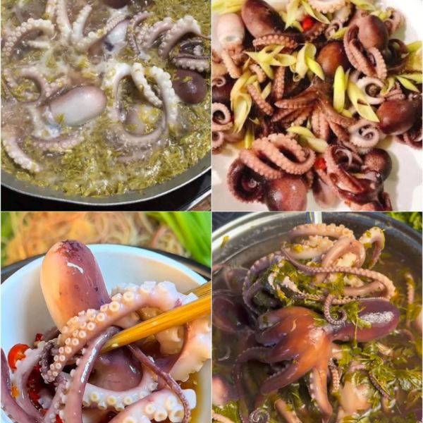 Bạch Tuột Nhúng Lá Me